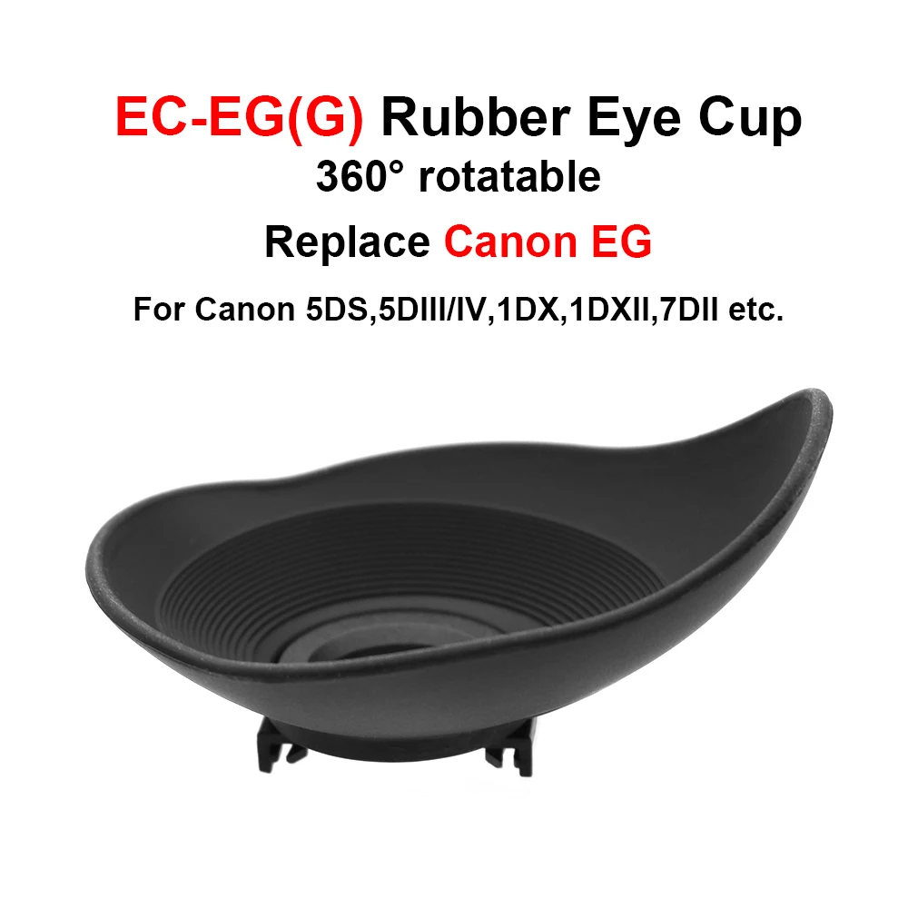 Ec-Eg(G) Gomma 360 ° Ruotabile Oculare Sostituire Canon Eg Per Canon Eos 5D Iii,5D Iv,5Ds,1Dx,1Dx Ii,7Dii Ecc. Accessori Per Fotocamere