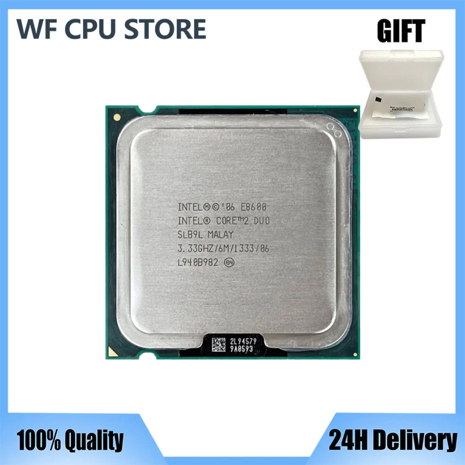 Processore Cpu Intel Core 2 Duo E8600 3.3 Ghz Dual-Core 6M 65W 1333 Lga 775