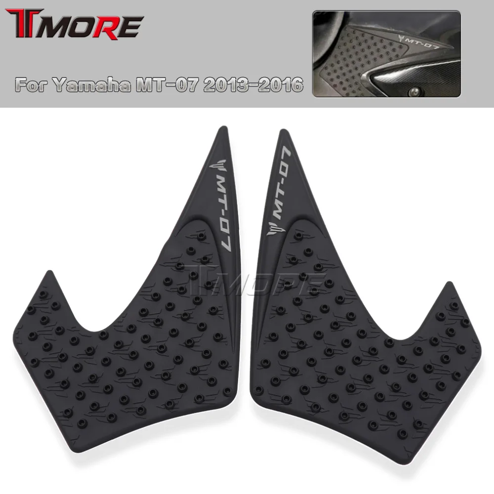 For Yamaha Mt07 2013-2016 Motorcycle Tank Pad Gas Tank Traction Pads Fuel Tank Grips Side Stickers Knee Grips Protector Decal