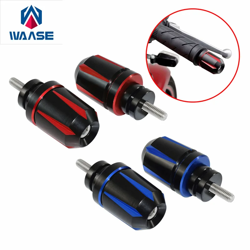 Waase Handlebar Grips Handle Bar End Cap Bar-End Plug For Suzuki Gsx-S Gsxs 750 750Z 2017 2018 2019 2020 2021 2022