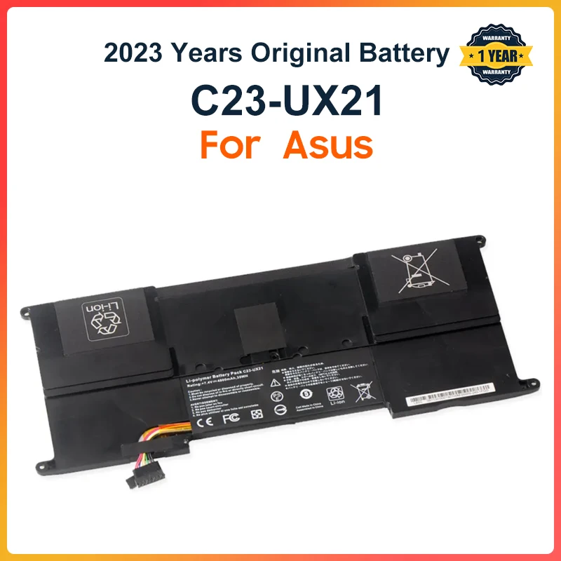 C23-Ux21 Batteria Per Laptop C23 Ux21 Per Asus Zenbook Ux21 Ux21A Ux21E Ultrabook Series 7.4V 4800Mah