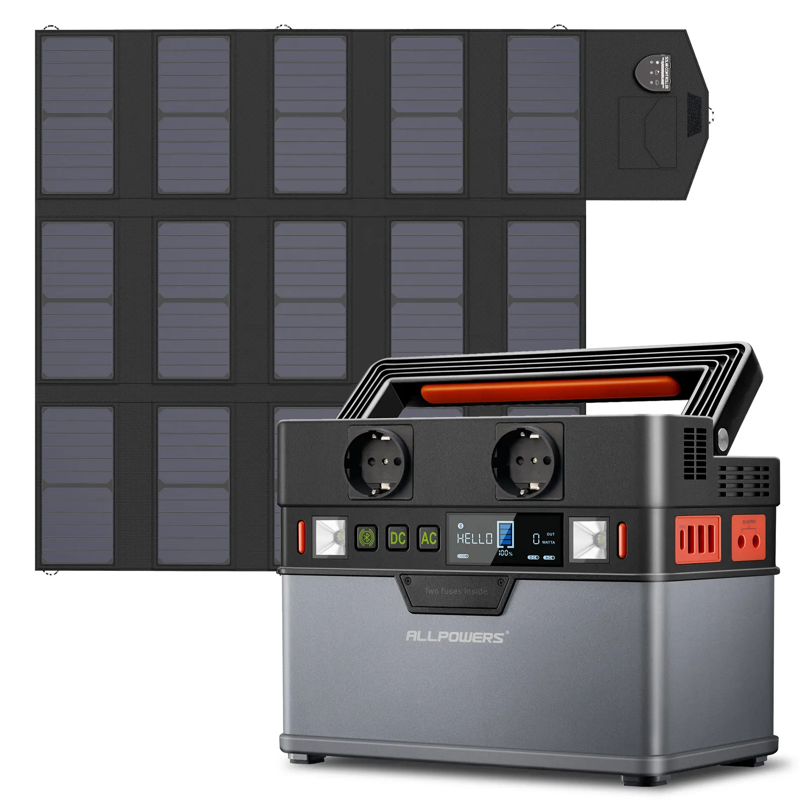 Allpowers Accumulatori E Caricabatterie Di Riserva 372Wh Di Backup Ups Generatore Portatile Di Potere 100500Mah Power Station Fascio Con 100W Pannello