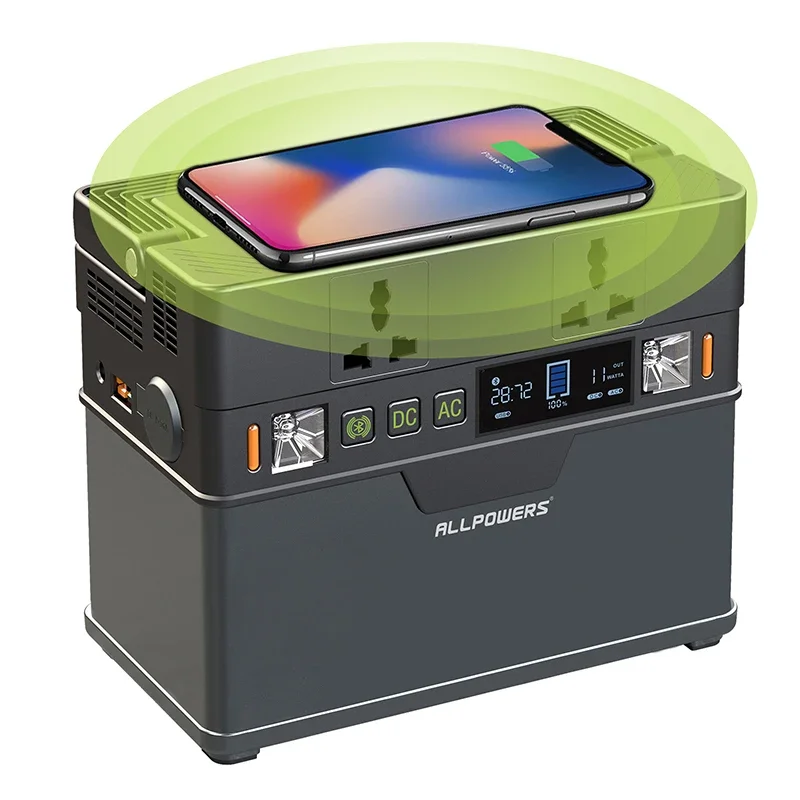 Allpowers Centrale Elettrica Portatile 372Wh/100500Mah Generatore Portatile Alimentazione Di Backup Ups Supporto Batteria Ricarica Solare