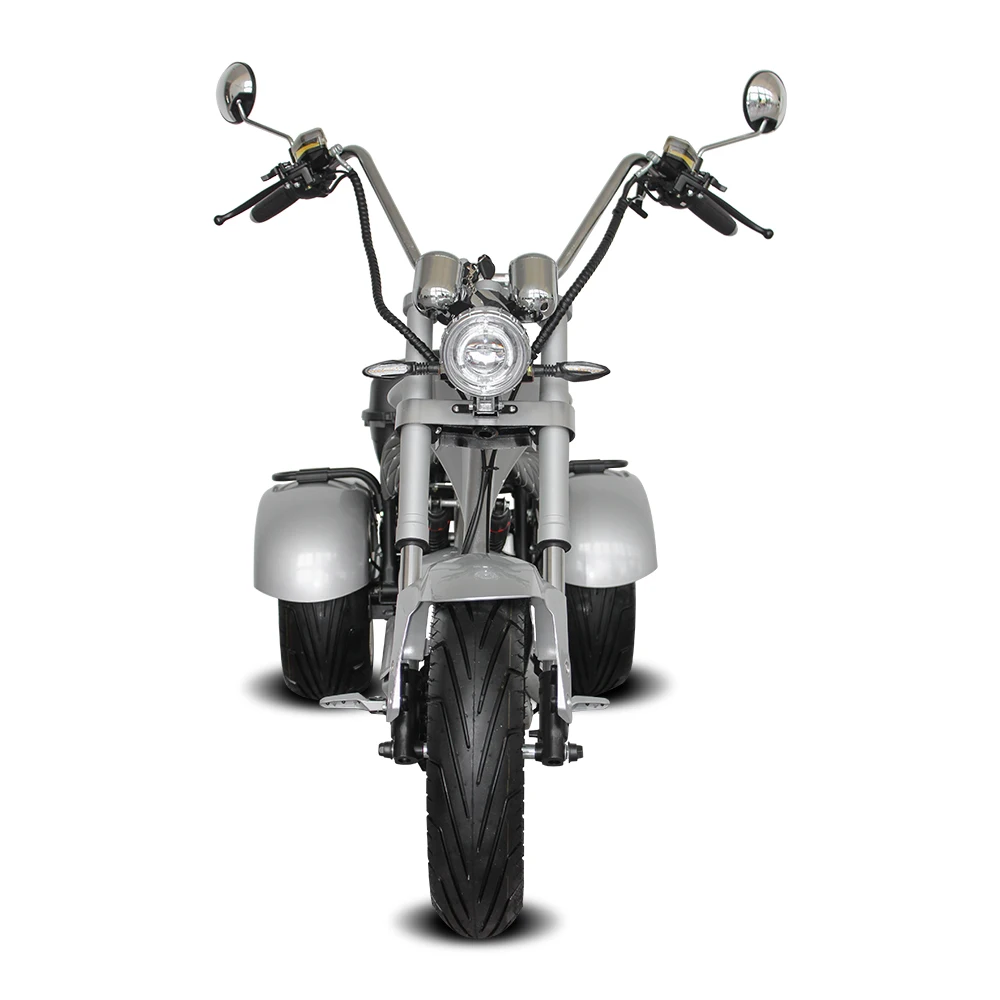Tre Ruote 2000W 60 V40Ah 3 Ruote Fat Tire City Coco Etrike Triciclo Elettrico Per Adulti