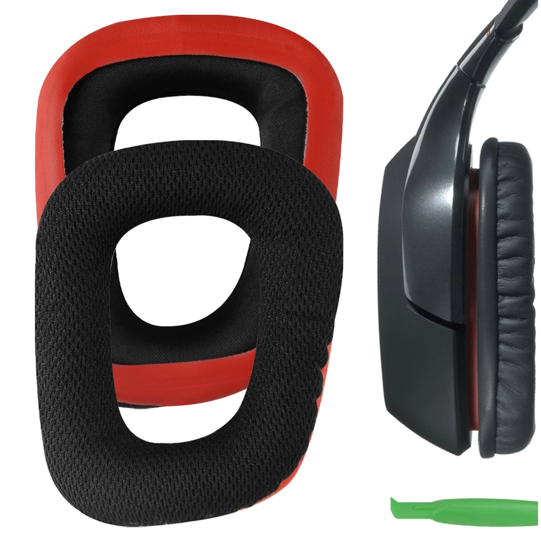Cuscinetti Auricolari Di Ricambio Geekria Comfort Per Cuffie Logitech G35, G430, G432, G332, G930, F450