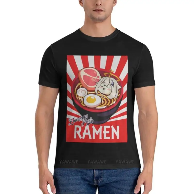 Ramen Emergency Food Classic T-Shirt Uomo Manica Corta T-Shirt Camicetta Uomo Magliette Grafiche T-Shirt Per Uomo Cotone