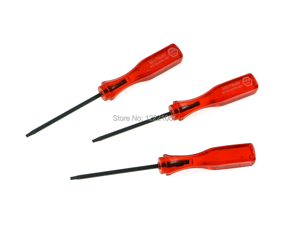 Cacciavite T6 Torx T6 Rosso Trasparente Da 5 Pezzi Per Controller Wireless Xbox360