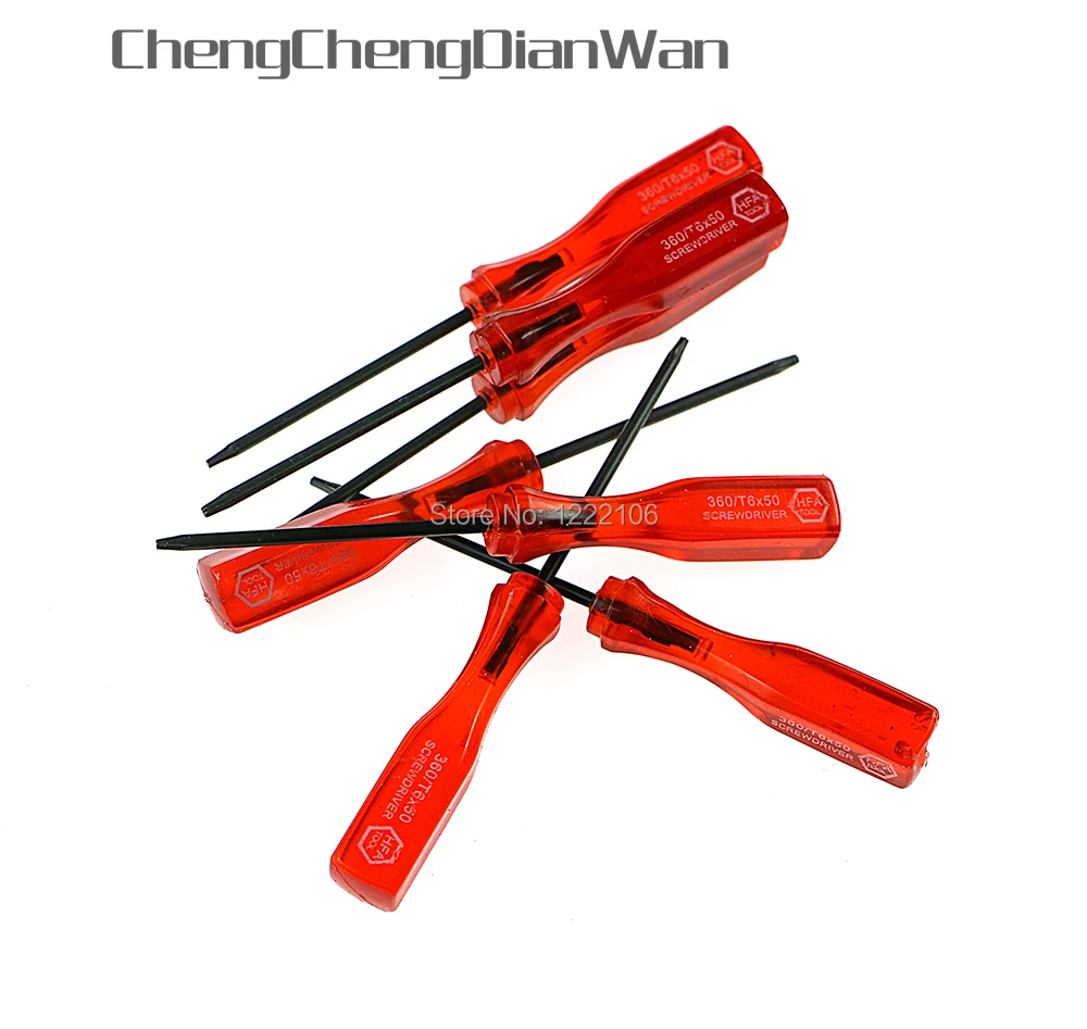 Cacciavite T6 Torx T6 Rosso Trasparente Da 30 Pezzi Per Controller Wireless Xbox360