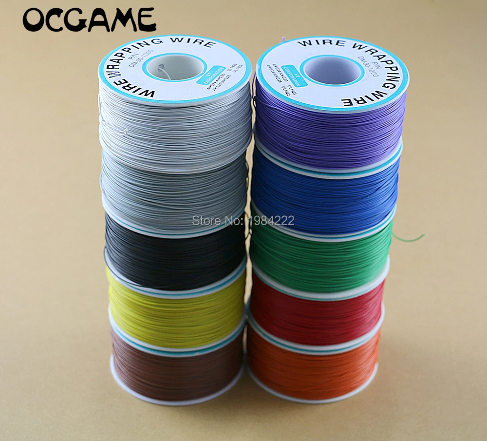 Ocgame 5Pcs 30 Awg Wrapping Wire 10 Colori Cavo Di Rame A Filo Singolo Ok Wire Cavo Elettrico Per Saldatura Pcb Della Scheda Madre Del Computer Portat