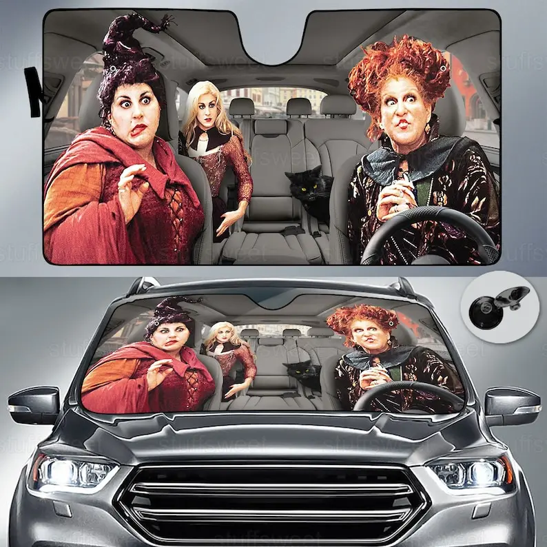 Hocus Pocus Parasole Per Auto, Hocus Pocus Car Decor, Hocus Pocus Parabrezza Per Auto, Hocus Pocus Lover, Copertura Per Parabrezza Per Auto,