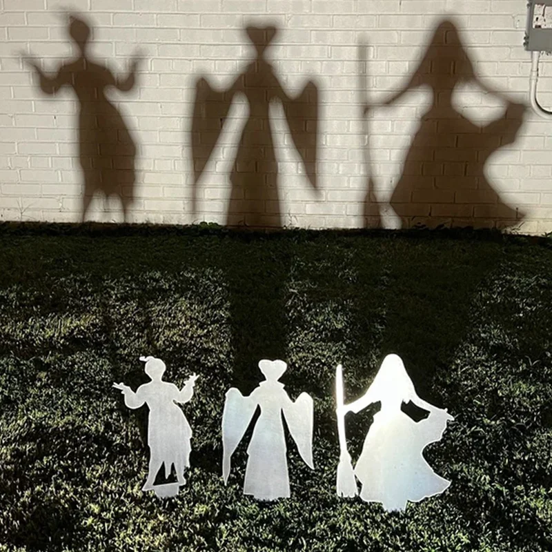 3 Pezzi Sanderson Sisters Garden Stakes Halloween Hocus Pocus Decor Halloween Party