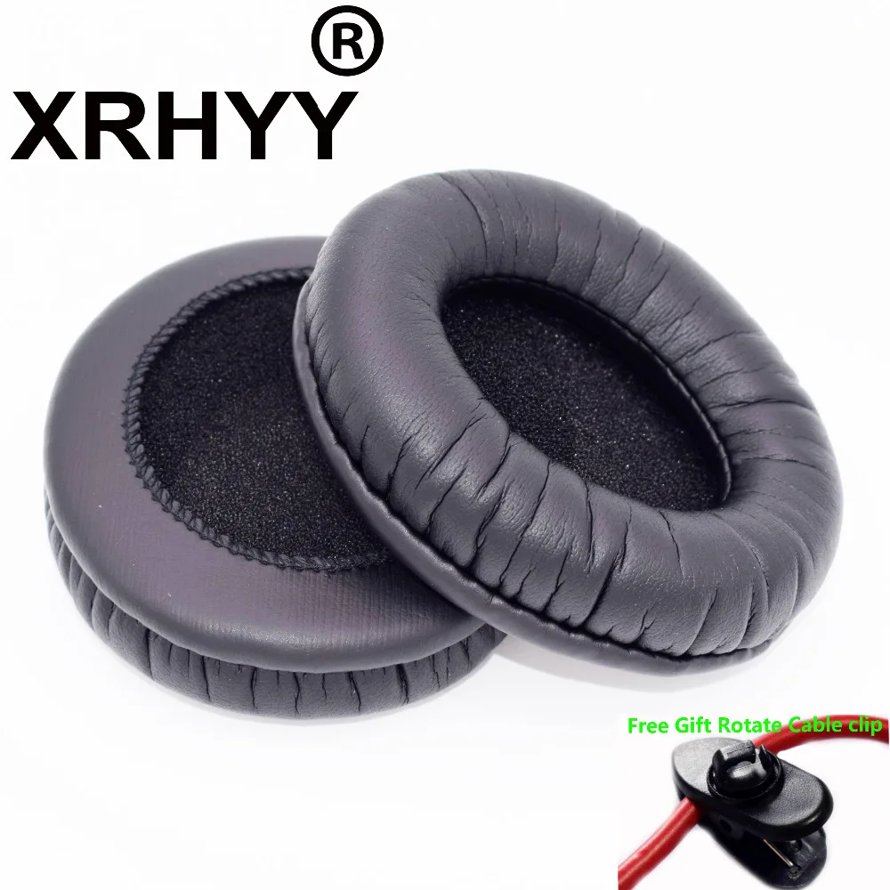 Xrhyy Nero Orecchio Di Ricambio Cuscinetti Pad Cuscino Di Schiuma Per Audio-Technica Ath-Ath-Pr05 Ath-T22 Ath-T44 Ath-T3 Cuffie