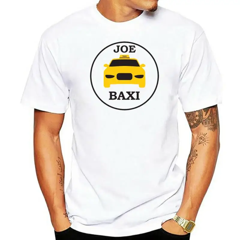 Joe Baxi Logo Maglietta Da Uomo Taxi Driver Jo Yorkshire Lancashire Nord Nord 100% Cotone Manica Corta O-Collo Magliette
