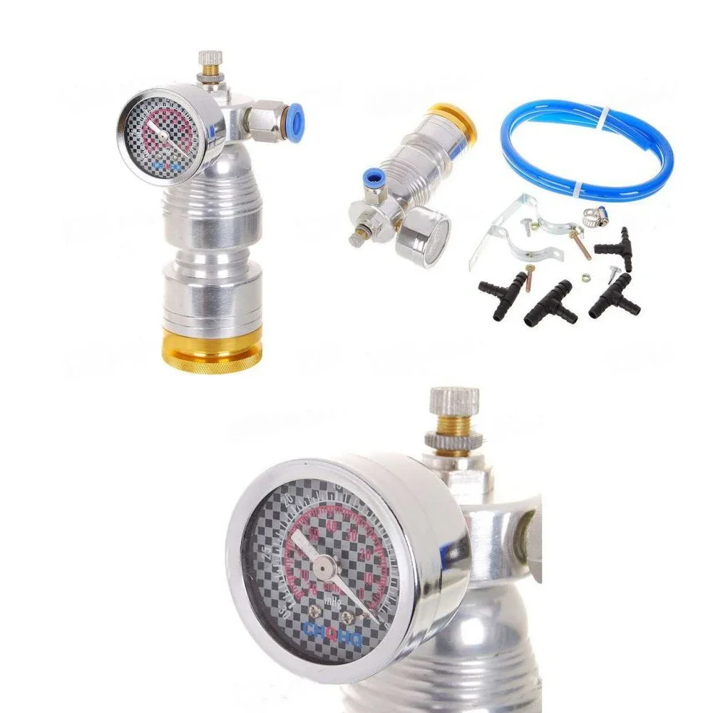 1 Set Car Universal Power Micro Air Kompressor Power Compressor Fuel Saver Con Ricambi Auto Meter