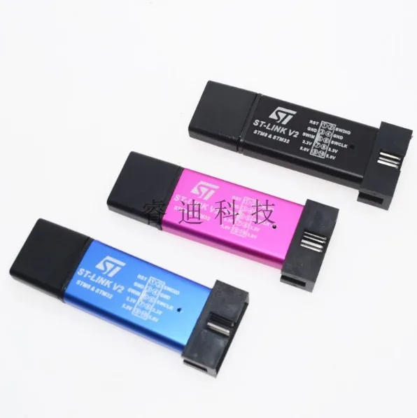 St Link V2 Stlink/Cavo Dupont/Supporto Aggiornamento Ufficiale Stm8 Stm32/Antistatico