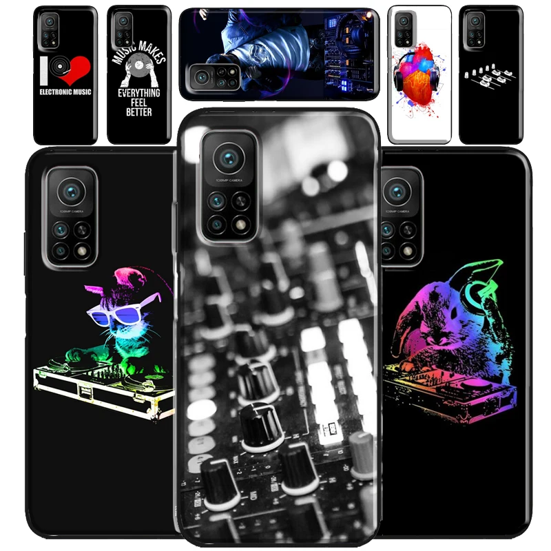Dj Mixer Music Per Poco X3 Pro Gt F3 M4 M3 Pro Custodia Per Xiaomi Mi 11 Lite Ultra 10T 11T Pro Phone Shell