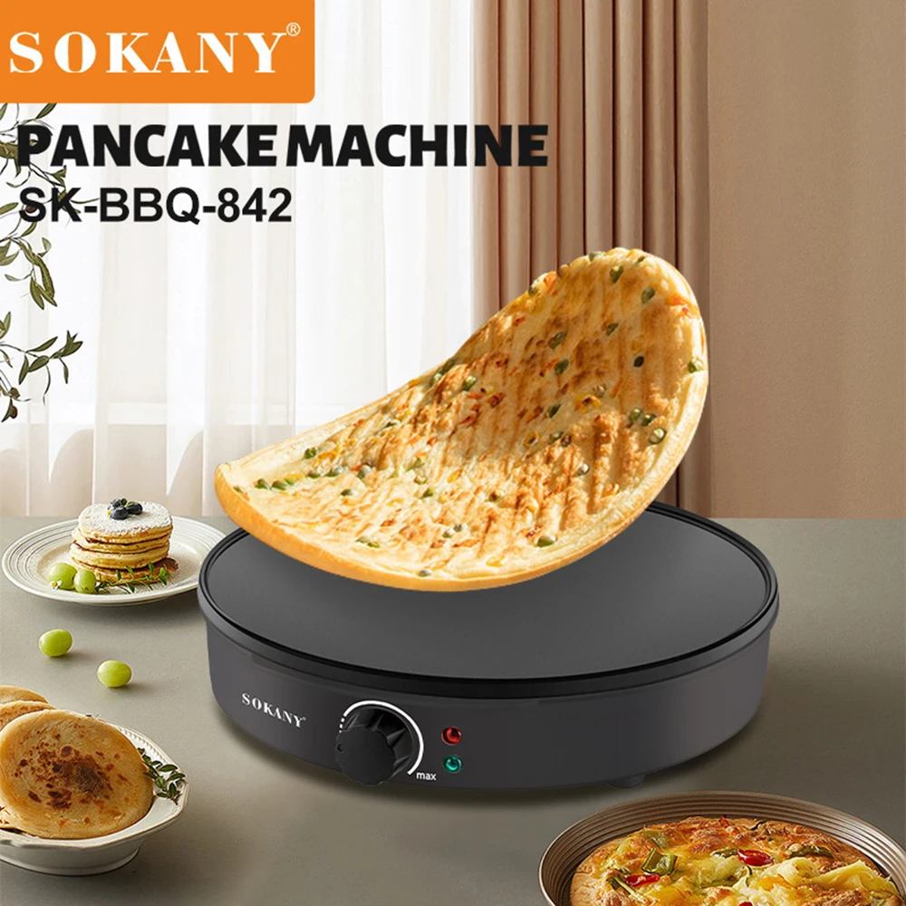 Home Bakery Pancake Hamburger Maker Egg Cake Maker Steak Nut Machine Padella Elettrica Antiaderente