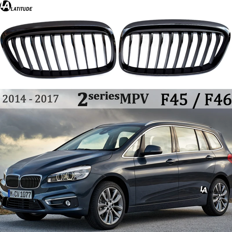 Griglia F45, Griglia Paraurti Rene Nera Per 2014 - 2017 Bmw Serie 2 Pre-Facelifted Active Tourer F45 E Gran Tourer F46 (7 Posti)