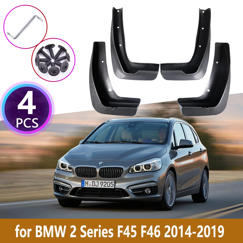Parafanghi Auto Per Bmw Serie 2 F45 F46 Gran Active Tourer 2014 ~ 2019 Rivestimento Splash Mud Flap Flaps Guardie Paraspruzzi Accessori