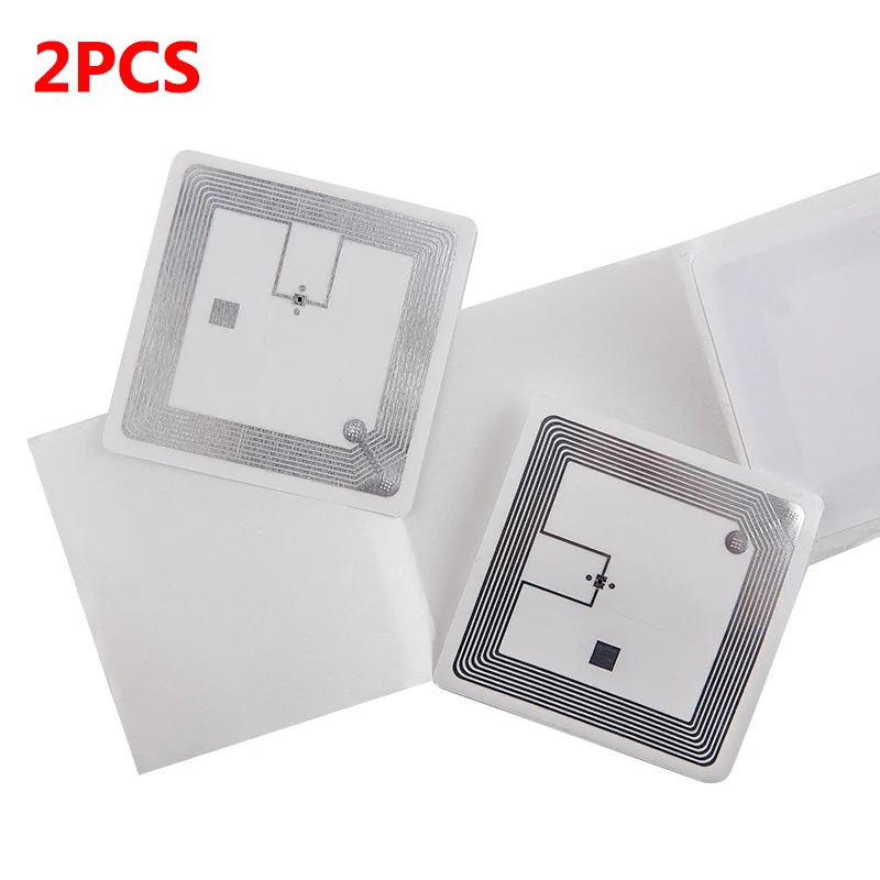 2Pcs Square 15693 Library Rfid Tag Elettronico Ad Alta Frequenza Smart Library Tag Nuovo