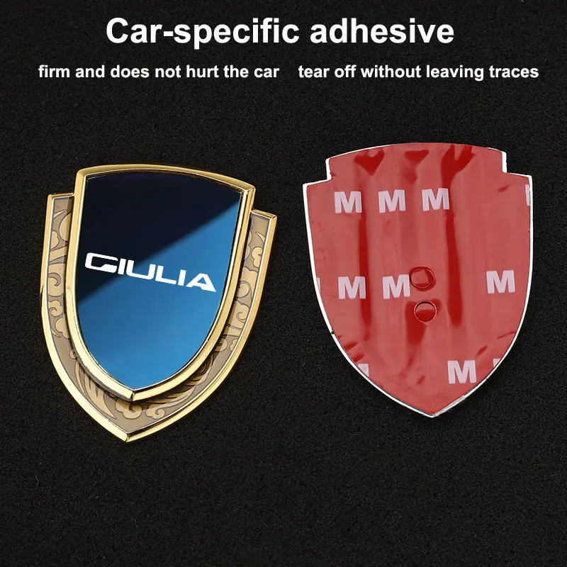 Emblemi Adesivi Per Auto Scudo Laterale Car Styling Logo Badge Auto Body Window Sticker Per Alfa Romeo Giulia Accessori Per Auto