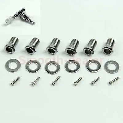 New Chrome Inline Guitar String Tuning Pegs Tuner Machine Head 6R Right