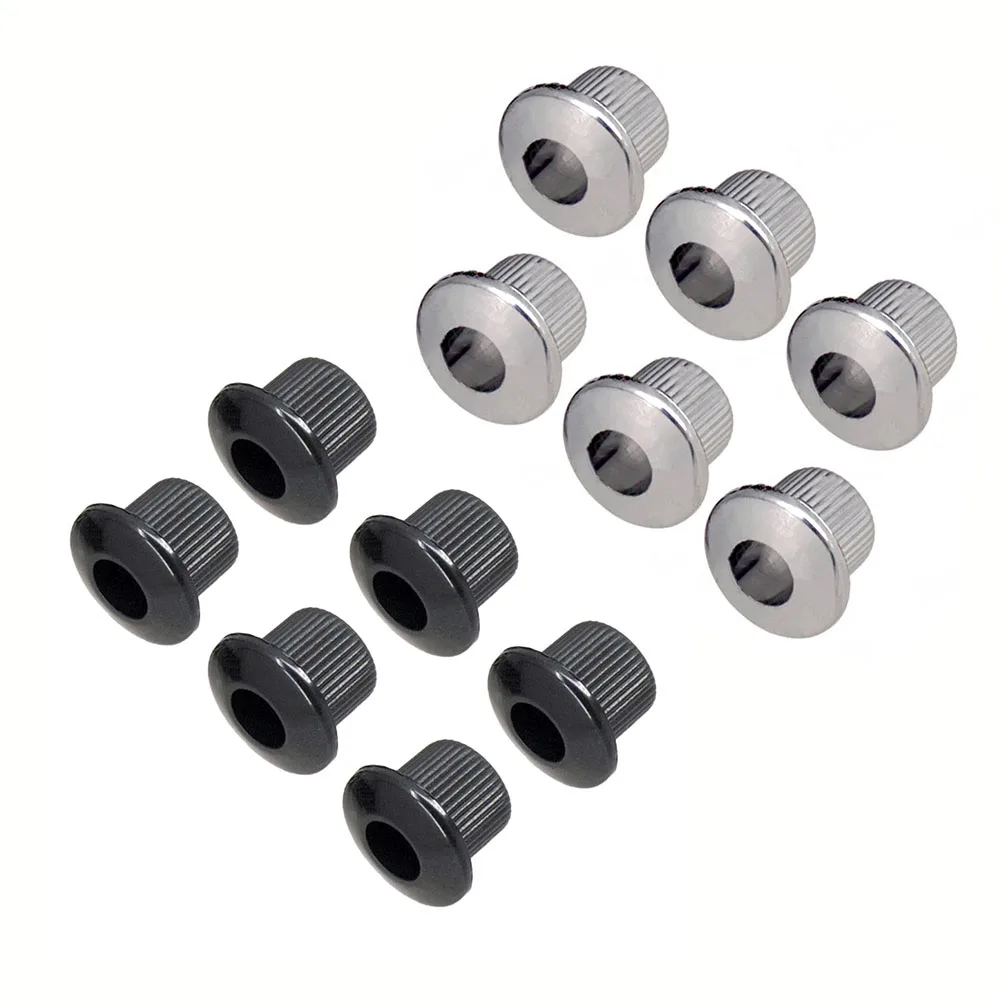 6 Pz 10Mm Sintonizzatore Boccole Ghiere Dadi Chitarre Basses Accessori Per Chitarra Vintage Teste Di Macchine Tuner Strumenti Musicali