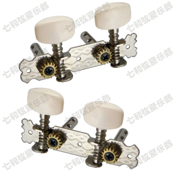 2 Pz/Set Ukulele String Tuning Pioli Chiavi, Ukulele Teste Meccaniche Sintonizzatori, Spedizione Gratuita Chrome