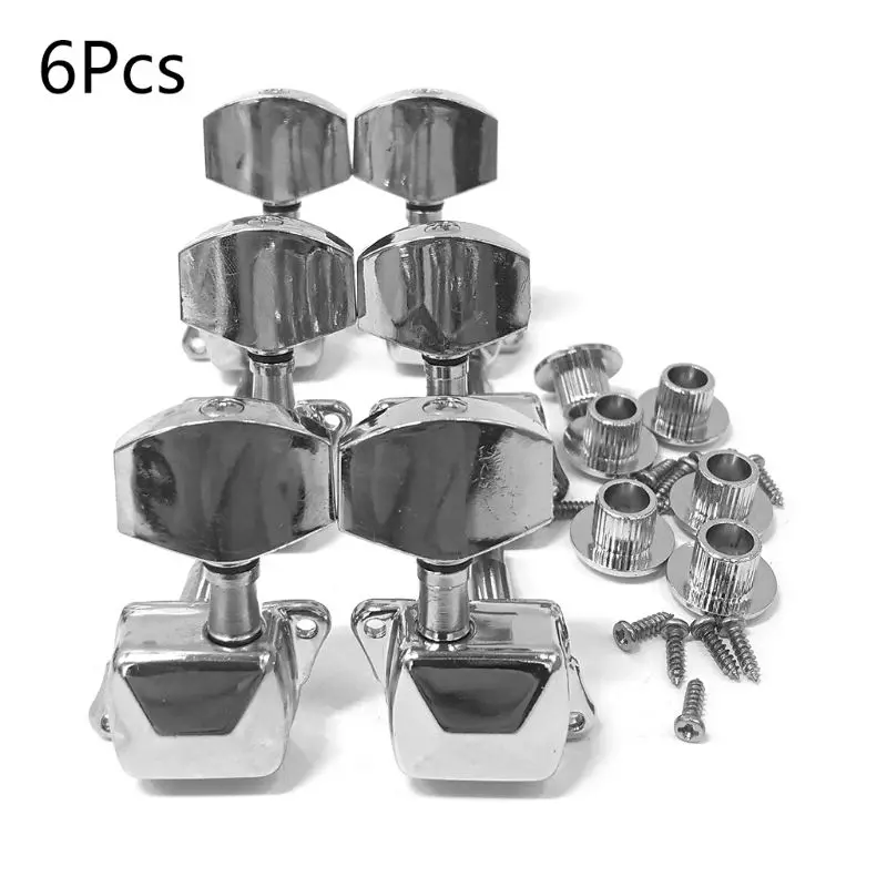 6Pcs Guitar String Tuning Pegs Guitar String Button Tuner Machine For Head