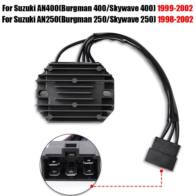 Tensione Di Un 400 Raddrizzatore Regolatore Del Motociclo Per Suzuki An400 An-400 Burgman 400 Burgman400 Skywave 400 Skywave-400 1999- 2002