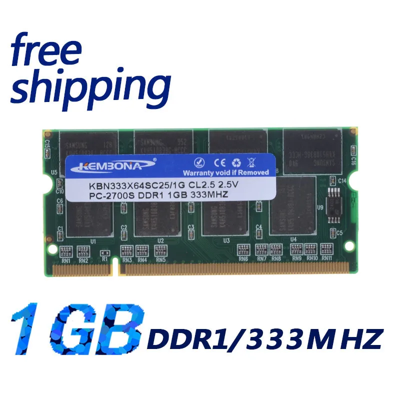 Kembona 1 Gb Pc2700 Ddr333 Pin Sodimm Ddr 333 Mhz Memoria Del Computer Portatile-Pin So-Dimm Ram Ddr Di Memoria Del Computer Portatile