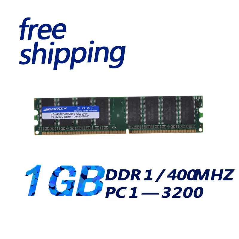 Kembona Nuovo A Bassa Densità Ddr1 1 Gb Pc3200 Ddr400 Pin Modulo Di Memoria Ddr400 Desktop Non-Ecc Trasporto Libero