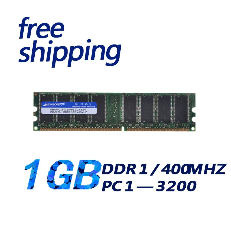 Kembona A Bassa Densità 1Gb Pc3200 Ddr 1G 400Mhz 184Pin Longdimm Di Ram Di Memoria Non-Ecc 184Pin 1G 2.5V Cl3