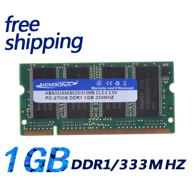 Kembona Originale Chipset 333 Mhz 1 Gb Pc2700 Ddr Sodimm Per Notebook Memoria