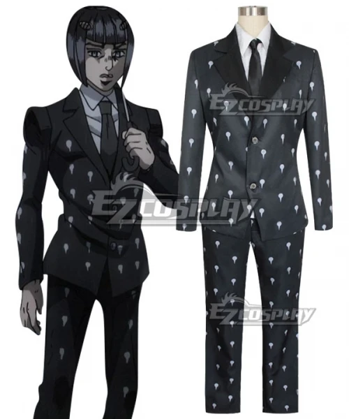 Vento Aurea Golden Wind Bruno Buccellati Bruno Bucciarati Black Uniform Party Halloween Natale Uomo Outfit Cosplay Costume E00