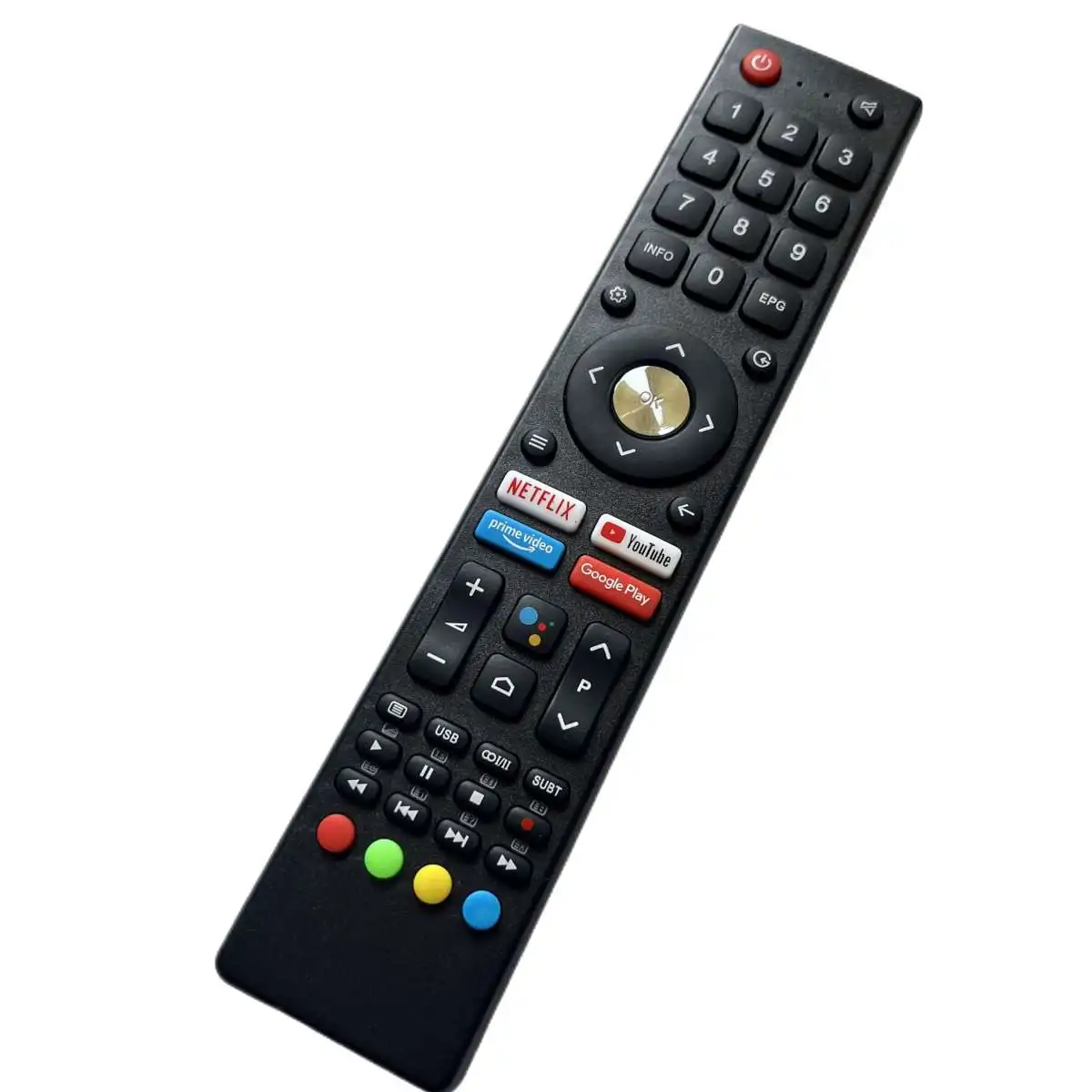Telecomando Sostitutivo Per Aiwa Aw-Led43G7S Aw-Led50X8Fl Aw-Led55X8Fl Aw-Led65X8Fl Smart Lcd Hdtv Android Tv