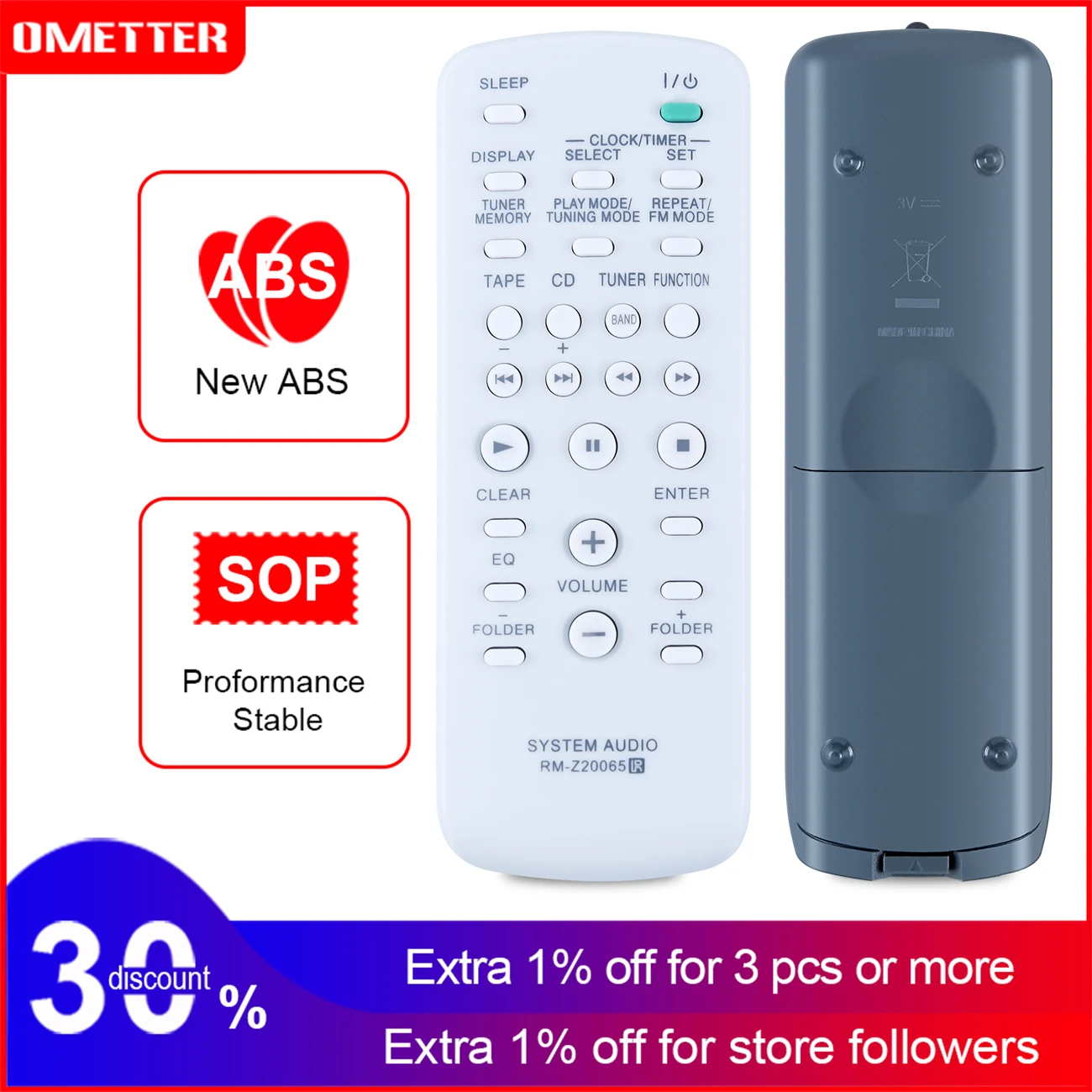 Si Applica Al Telecomando Originale Rm-Z20065 Per Il Sistema Audio Genezi Aiwa Sony Audio Mp3