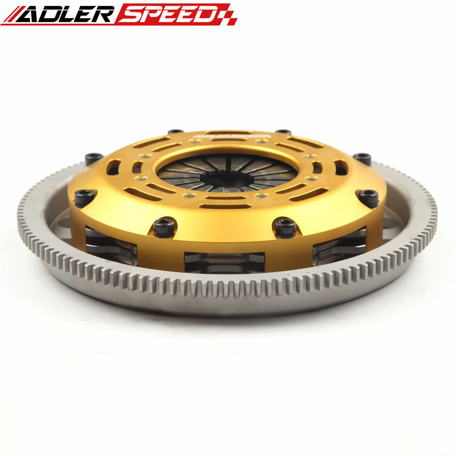 Adlerspeed Racing Frizione Twin Disc + Volano Per Audi Tt Vw Golf Jetta Beetle 1.8T 1.9L Tdi Medium