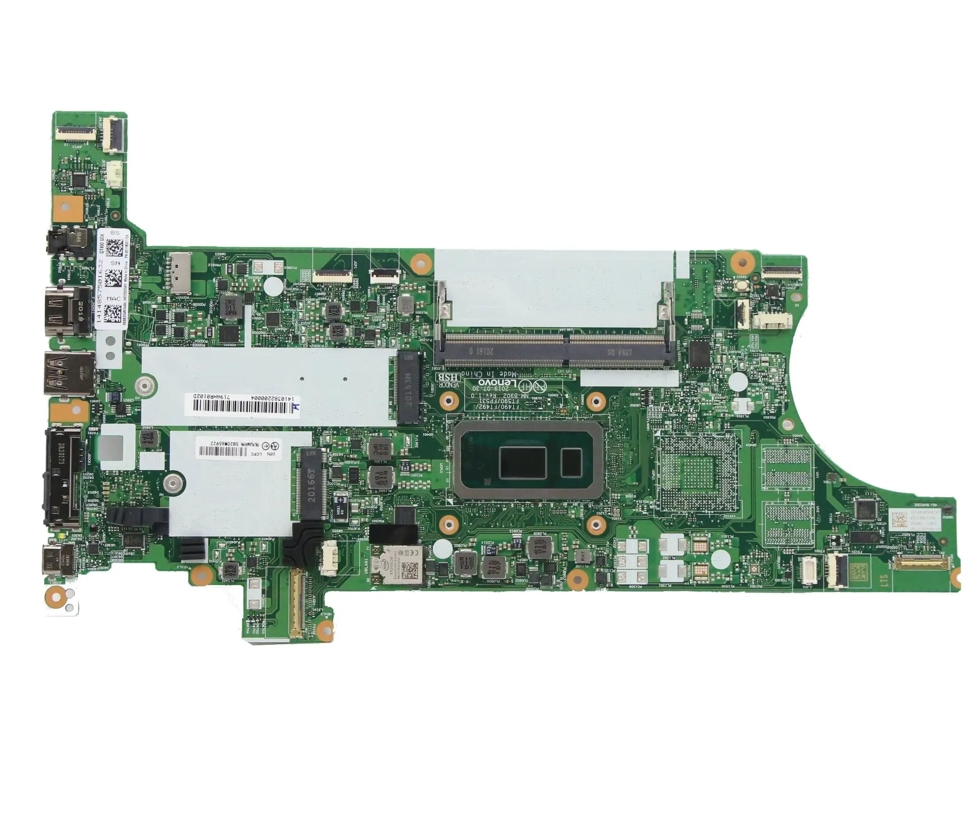 Muslimfor Thinkpad T490 Scheda Madre Del Computer Portatile I5-10210 8G
