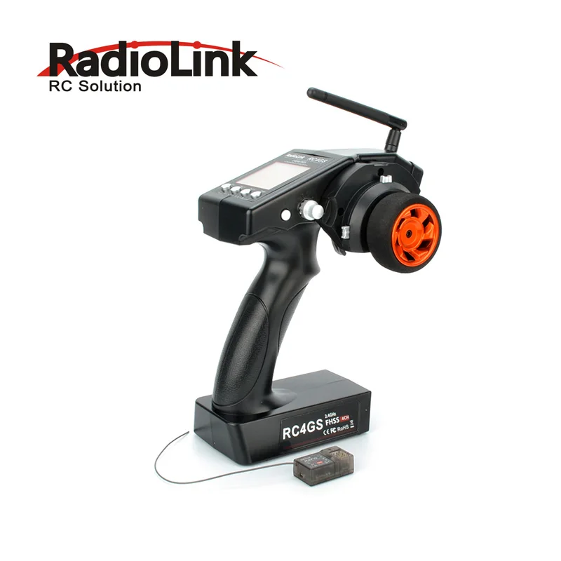Radiolink Rc4Gs V2 2.4G 4Ch Trasmettitore Controller Auto + Ricevitore R6Fg Distanza 400M Per Rc Car Boat Futaba 3Pk 3Pm