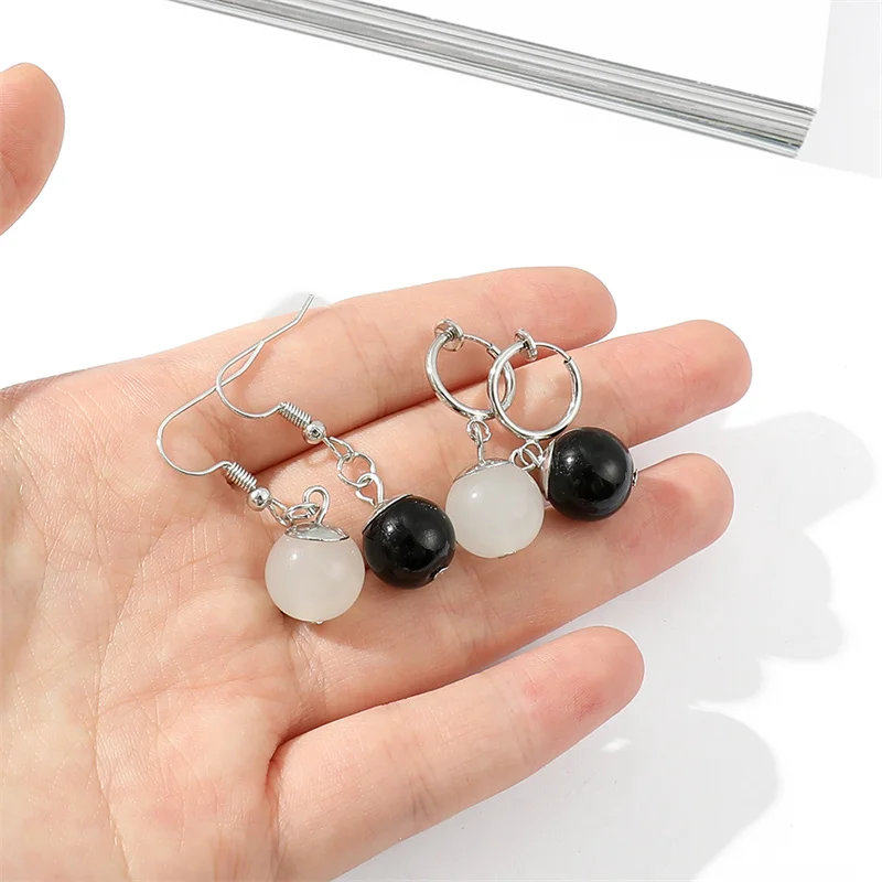 Fashion Beads Hoop Ear Game Genshin Impact Qiqi Orecchini Cosplay Tartaglia Ear Clip Cute Anime Halloween Accessori Puntelli Gioielli