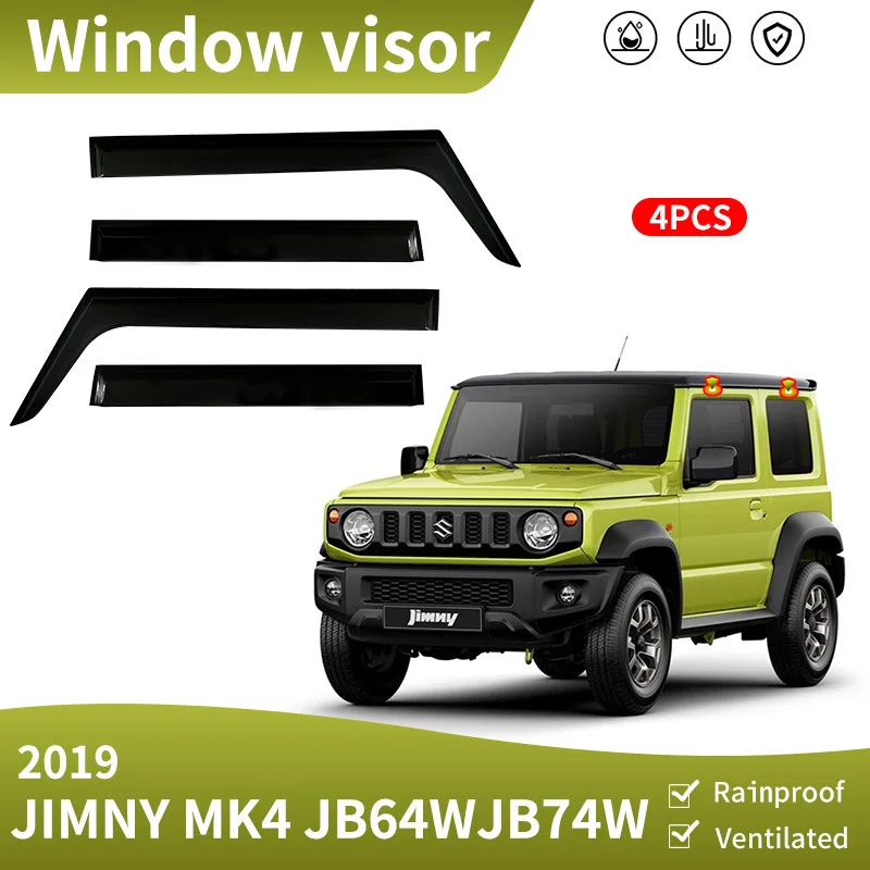 Per Jimny Window Visor Window Visor Weather Shield Side Window Deflettore Parabrezza Per Auto Weather Shield Accessori Per Auto