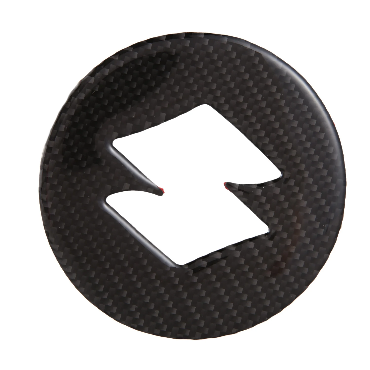 Real Carbon Fiber Steering Wheel Center Sticker Cover For Suzuki Jimny 2019 2020