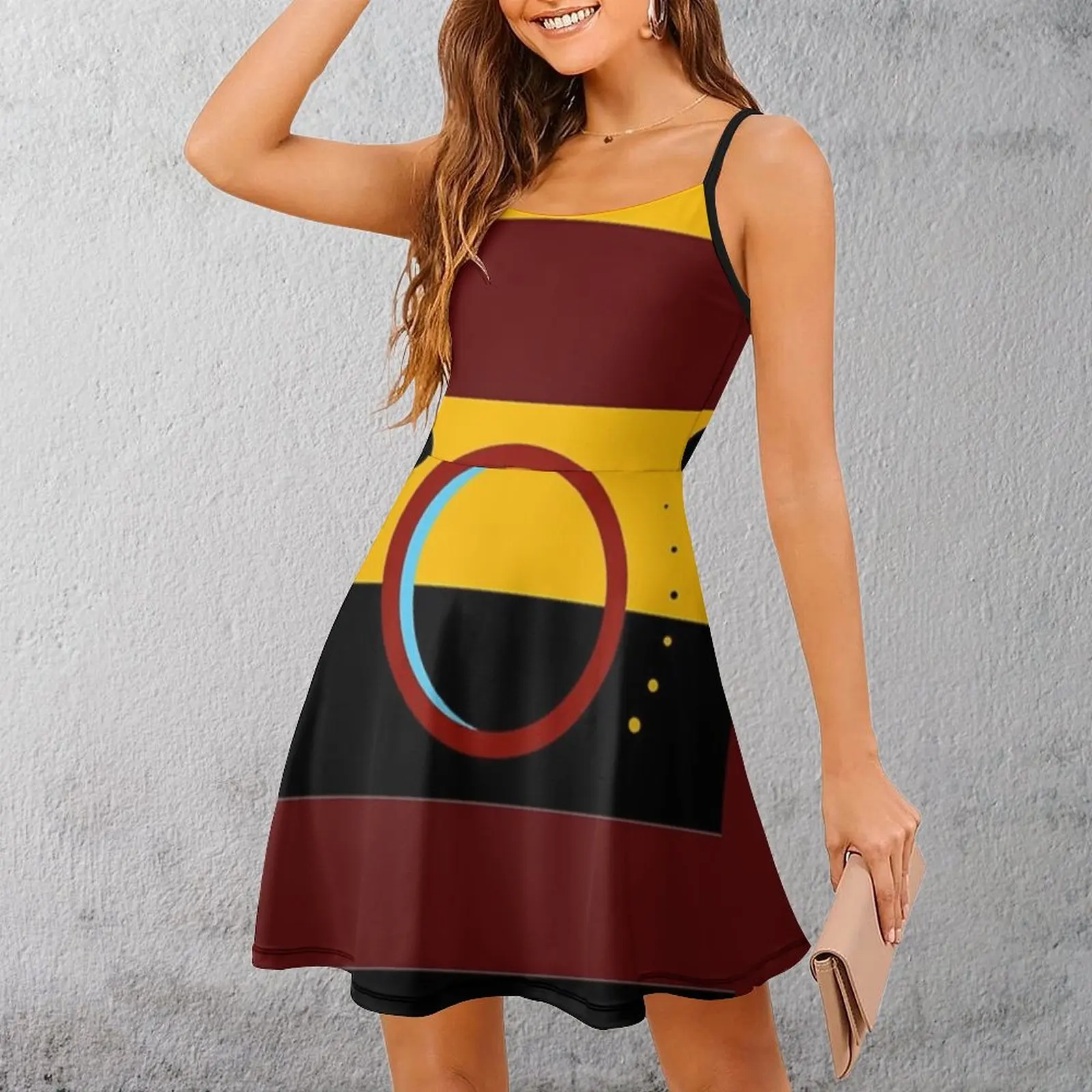 La Bandiera Marziana Vestito Fionda Da Donna Divertente Novità Vestito Con Bretelle Novità Vestito Da Donna Sexy Vacanze