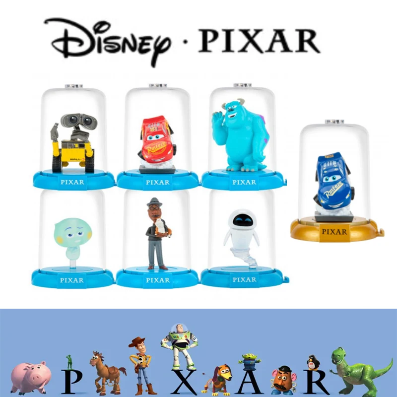 Autentica Scatola Cieca Disney Pixar Car Lightning Mc Queen Monster Sulley Wall-E Eve Doll Scatola Misteriosa Giocattolo Regalo