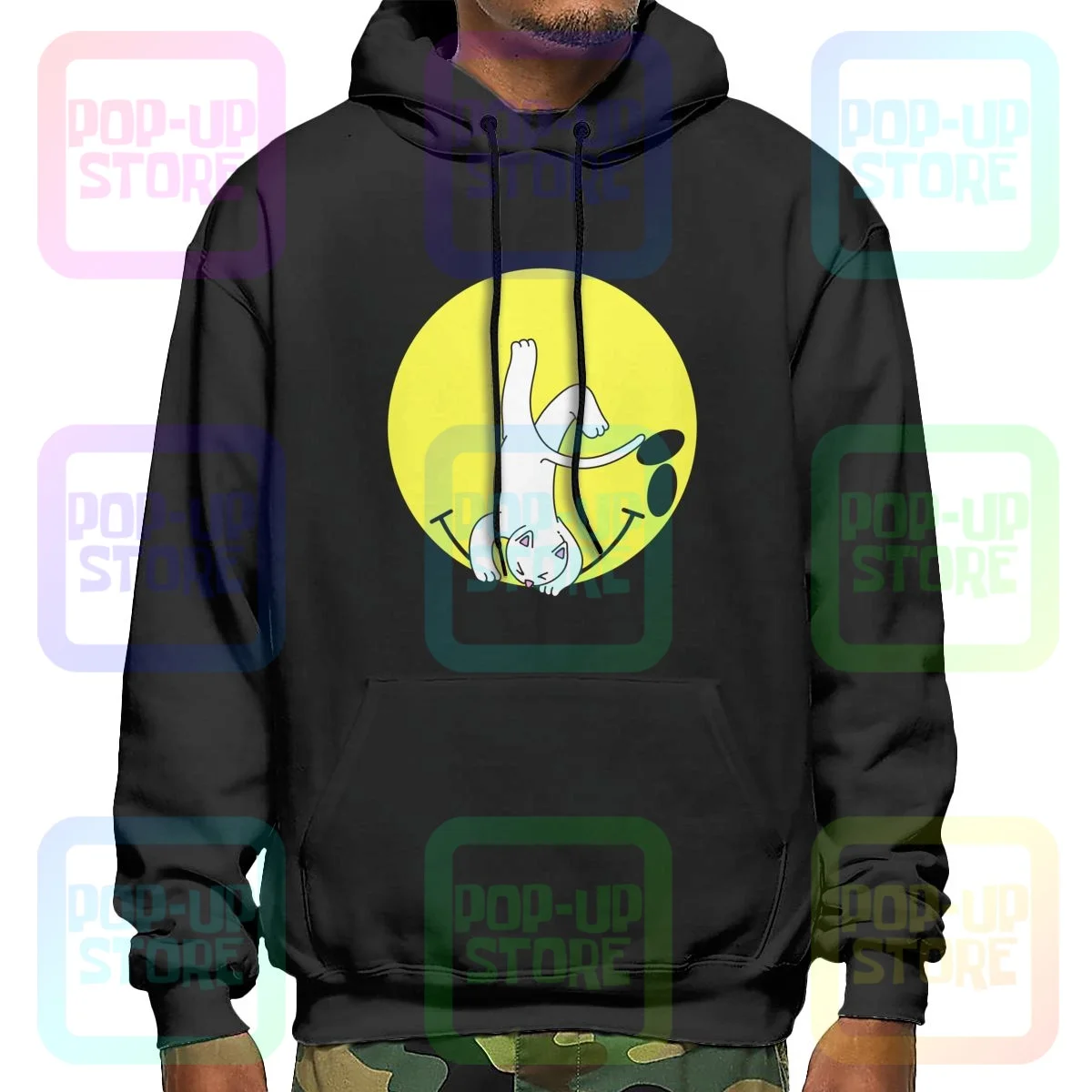 Genuine Rip Cat Dip It Wonnon Be Ok (Heather) Felpe Con Cappuccio Felpe Con Cappuccio Pop Casual Harajuku Confortevole