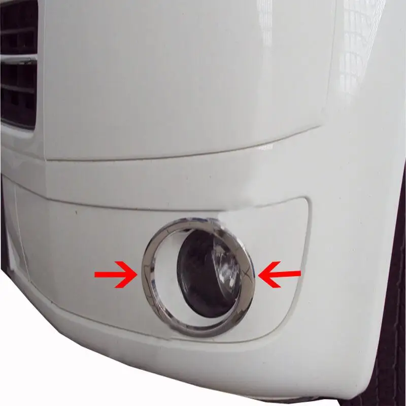 Mistlamp Frame Chroom Mistlamp, Telaio Mistlamp Automatico Per Volkswagen T5 Transporter 2 Pezzi. S. Acciaio Inox 2010-2014