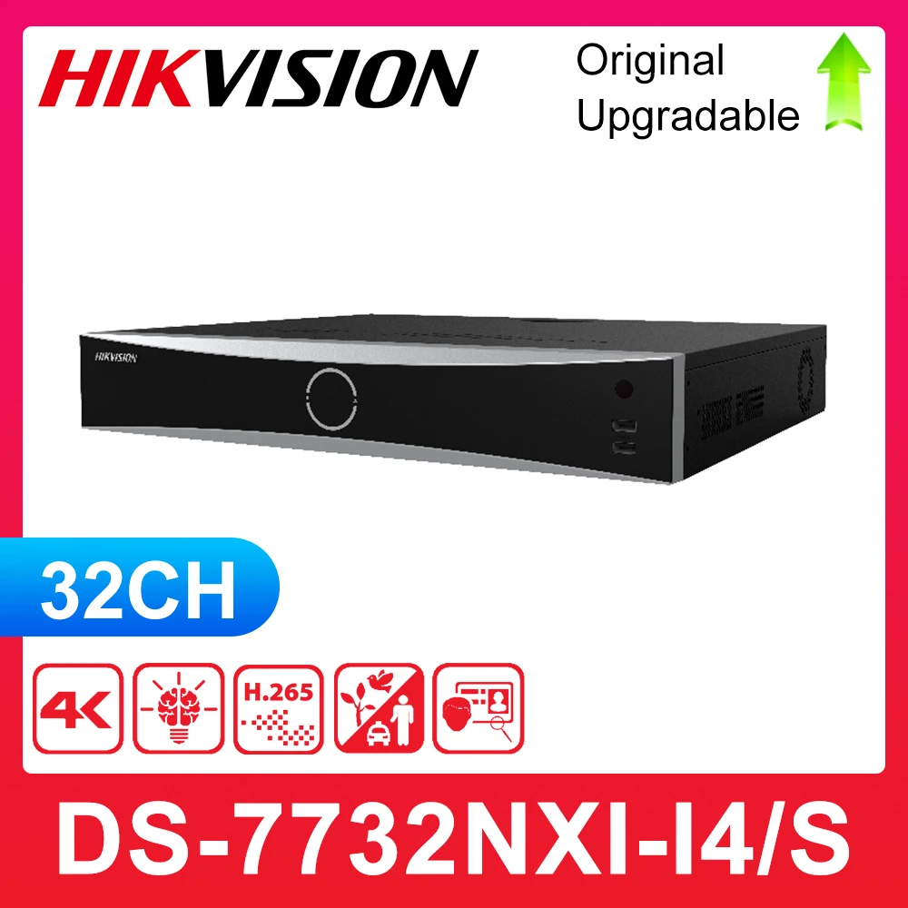Videoregistratore Di Rete Originale Inglese Hikvision Ds-7732Nxi-I4/S 32Ch 1.5U Acusense 4K Nvr