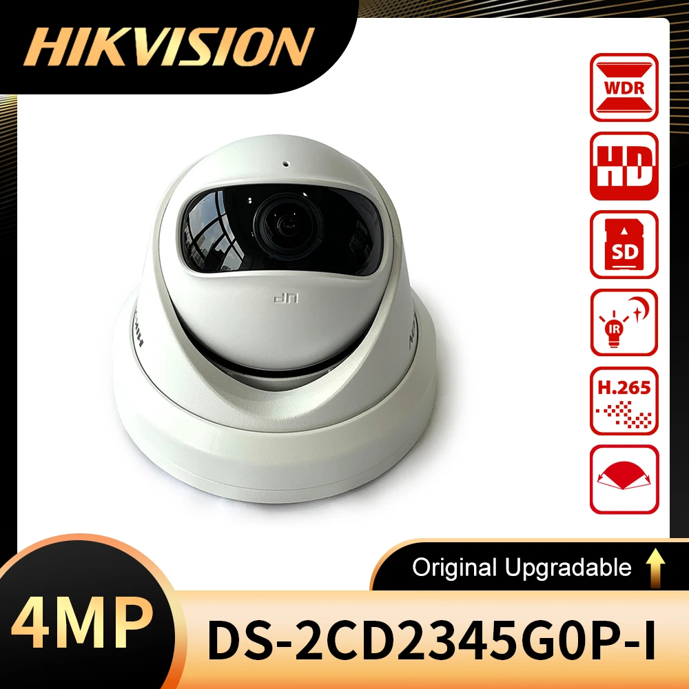 Originale Hikvision Ds-2Cd2345G0P-I 4Mp H.265 + Poe 180 ° Telecamera Ip Cctv A Torretta Di Rete Ir Super Grandangolare