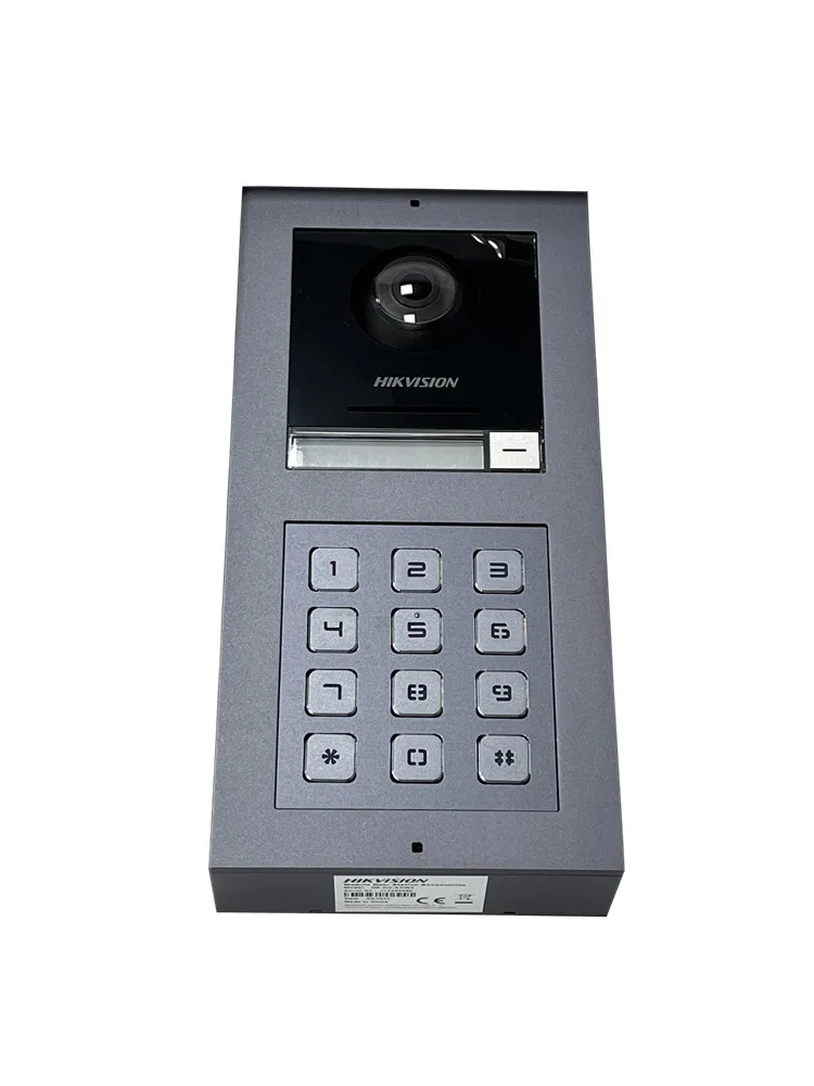 Videocitofono Hikvision 2Mp Ds-Kd8003-Ime1 Ds-Kd-M Ds-Kd-Kp Stazione Porta Campanello Tastiera Sblocco Remoto Con Staffa Di Montaggio